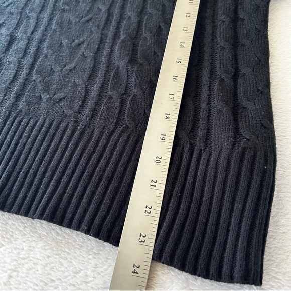 3/$25 LuLaRoe Women's Sweater Large Black Knit Crew Neck Long Sleeve Pullover - Picture 6 of 8